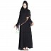 Nida Burqa- Hand embroidery work on Umbrella sleeves  Nida Burqa- Hand embroidery work on Umbrella sleeves